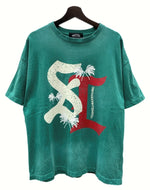 リベーレ LIBERE 24SS × WIND AND SEA ウィンダンシー Logo Tee ロゴ Tシャツ ヴィンテージ風 半袖 カットソー 緑 Tシャツ ロゴ グリーン Sサイズ 104MT-1134