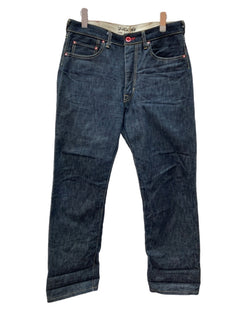 キューン CUNE ウサギ ロゴ ５連 バック プリント デニム ジーンズ ジッパーフライ 紺 ロゴ デニム ネイビー SIZE34 104MB-382