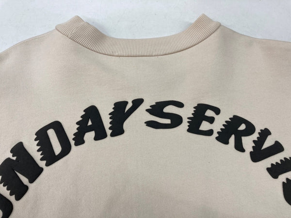 KANYE WEST カニエ ウェスト HOLY SPIRIT CREWNECK ホーリー スピリット クルーネック スウェット トレーナー  スウェット ロゴ ベージュ Mサイズ 104MT-1592