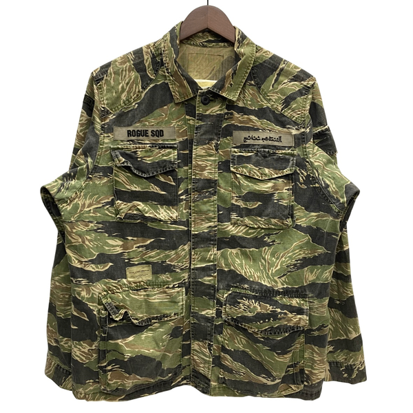 ダブルタップス W)taps クロスボーン BDUジャケット タイガーカモ ジャケット カーキ 201MT-4579