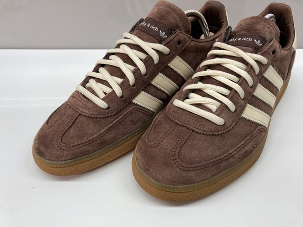 アディダス adidas Originals 24年製 × SPORTY&RICH スポーティアンドリッチ HANDBALL SPEZIAL ハンドボール スペツィアル シューズ 白 茶 IH2612 メンズ靴 スニーカー ブラウン 26cm 104S-1010