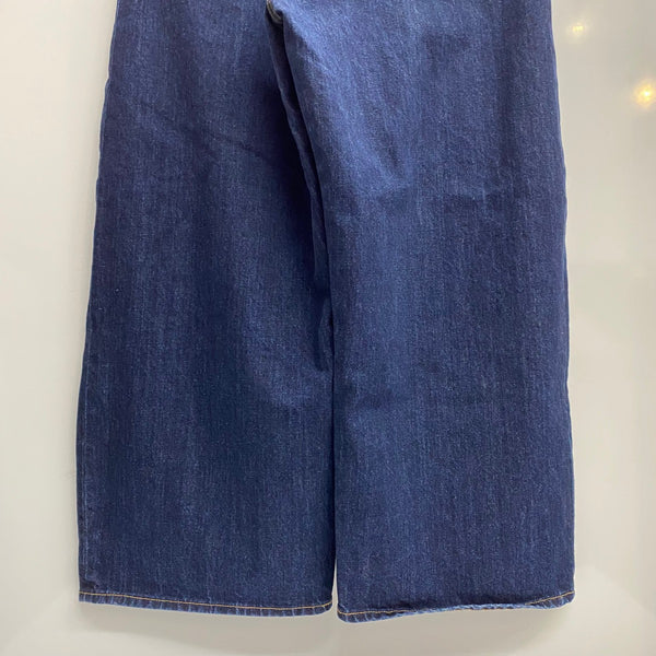 【曜日割引対象外】 リーバイス Levi's WIDE PLEAT CROP バギー ワイドパンツ blue tab デニム ブルー W32サイズ 201MB-856 VB