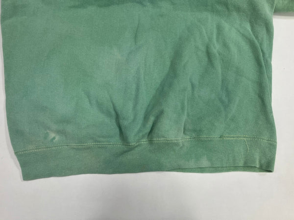 ヴィンテージ vintage 50's～60's 50～60年代 染み込みプリント ラグラン 4本針 フラットシーマ 半袖スウェット - スウェット グリーン 101MT-4962