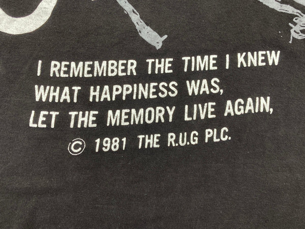 ヴィンテージ vintage 80s 80年代 CATS キャッツ ミュージカル アートT 半袖 黒 Tシャツ プリント ブラック Mサイズ 104MT-1667