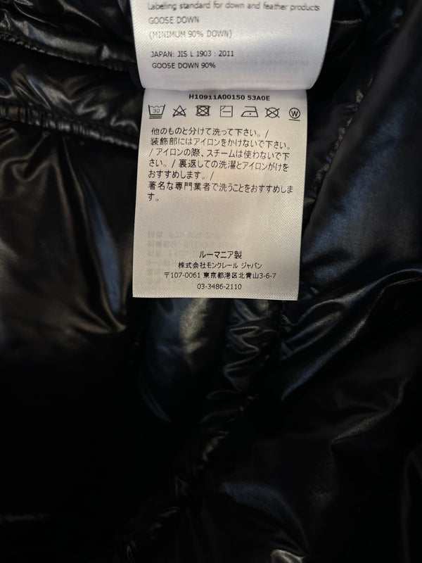 モンクレール MONCLER 22 MONCLER GENICHI GILET ロゴ ダウンベスト 2WAY フード着脱 黒 サイズ2 ベスト ブラック 101MT-5413