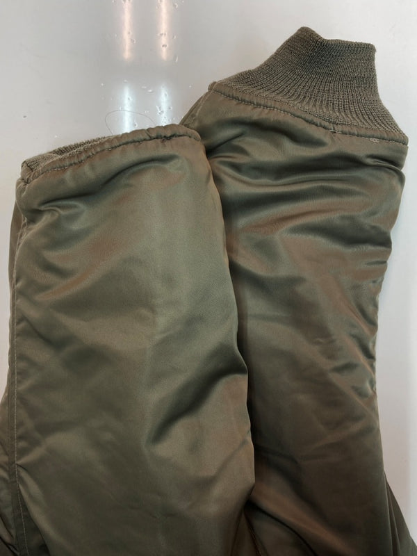 アビレックス AVIREX MA-1 FLIGHT JACKET フライト ジャケット ボンバー ジップアップ ミリタリー 軍物 アウター 緑 ジャケット 刺繍 カーキ Lサイズ 104MT-1799