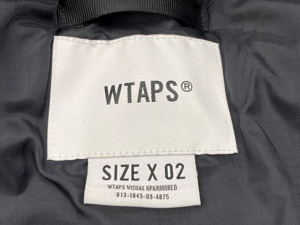 ダブルタップス WTAPS 22AW BIVOUAC RIPSTOP JACKET ビバーク リップストップ ジャケット 黒 222BRDT-JKM04 size_02 ジャケット ロゴ ブラック 104MT-2125