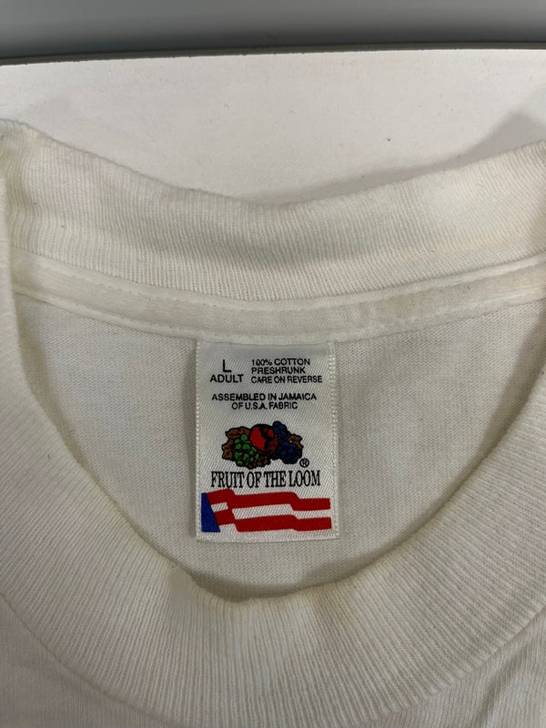 ヴィンテージ vintage Clockwork Orange　時計じかけのオレンジ プリントTシャツ 半袖 白 袖シングル Tシャツ ホワイト Lサイズ 101MT-4929