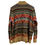 【曜日割引対象外】 ラルフローレン  RALPH LAUREN 00's LRL LAUREN JEANS CO. ネイティブ柄 ニットカーディガン カーディガン ベージュ 201MT-4778 VB