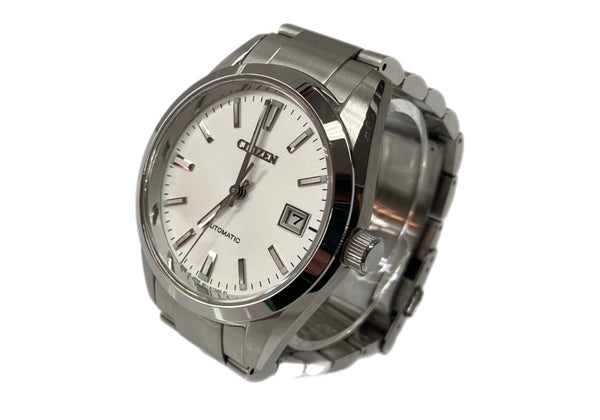 シチズン CITIZEN CITIZEN COLLECTION 中留 10気圧防水 自動巻き 裏スケ 腕時計 ウォッチ NB1050-59A 銀 9011-S125804 メンズ腕時計シルバー 104T-30