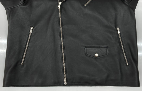 メゾンスペシャル MAISON SPECIAL 21AW Prime Over Double Riders Jacket プライム オーバー ダブル ライダース ジャケット ダブルジップ アウター 黒 11222211205 サイズ 01 ジャケット 無地 ブラック 104MT-1919