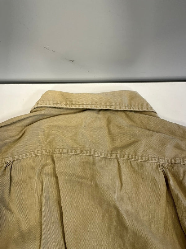 リー Lee ヴィンテージ Vintage ワークシャツ オープンカラー 開襟 長袖シャツ ベージュ Mサイズ 101MT-5207
