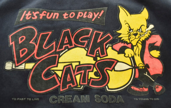 クリームソーダ CREAM SODA 80s 90's ブラック・キャッツ デニムジャケット ブルゾン 黒 ジャケット ブラック 103MT-1688