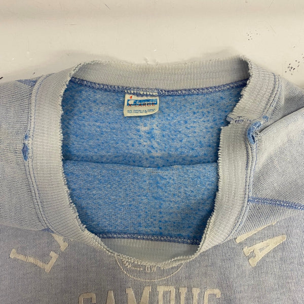 【曜日割引対象外】 チャンピオン Champion 70's バータグ USA製 カレッジ スウェット ブルー XLサイズ 201MT-4599 VB