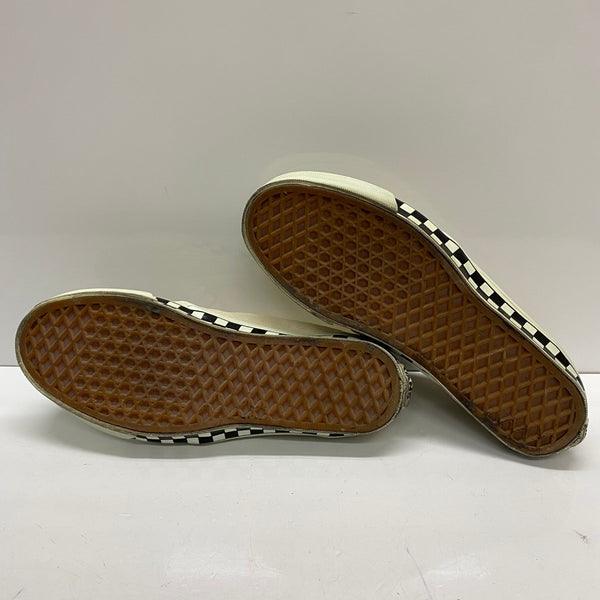 【曜日割引対象外】 ヴァンズ VANS 90's チャッカブーツ ホワイトスエード チェッカー USA製 メンズ靴 スニーカー ホワイト 26cmサイズ 201-shoes1437 VB