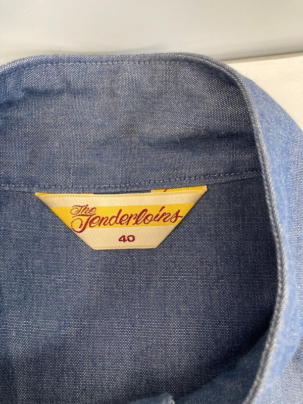 テンダーロイン TENDERLOIN レーシングジャケット ライトアウター ジャケット ブルー Mサイズ 101MT-3988