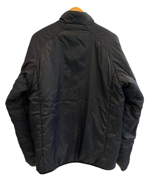 ステューシー STUSSY ロゴ総柄 無地 リバーシブル パフジャケット 中綿ジャケット 黒 ジャケット ブラック Lサイズ 101MT-5411