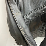 【曜日割引対象外】 バンソン VANSON スウェーデン軍 レザー モーターサイクル USA製 ジャケット ブラック 38サイズ 201MT-3881 VB