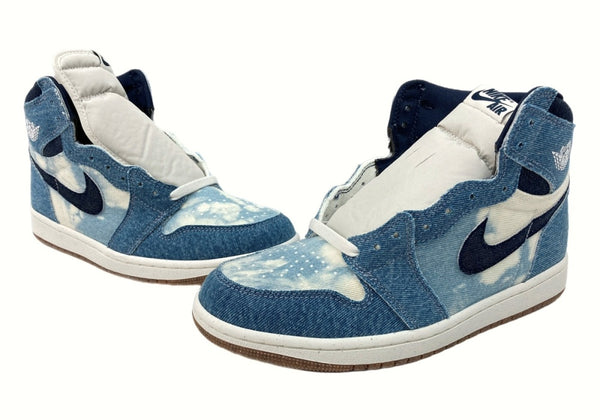 ナイキ NIKE 24年製 AIR JORDAN 1 RETRO HIGH OG DENIM エア ジョーダン レトロ ハイ デニム AJ1 青 FQ2947-100 メンズ靴 スニーカー ブルー 26cm 104-shoes498