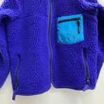 【曜日割引対象外】 パタゴニア PATAGONIA 80's レトロパイル カーディガン USA製 ジャケット ブルー Mサイズ 201MT-3742 VB