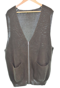 ワイズ Y's Y’s for men 90年代 ジップベスト 茶タグ ベスト ブラウン 103MT-3367