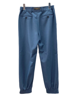 グッチ GUCCI LOOSE FITTING TROUSERS ルーズ フィット トラウザーズ ウール混 ジョガー パンツ 紺 ロゴ 595487 Z408M スラックス ネイビー サイズ 44 104MB-155