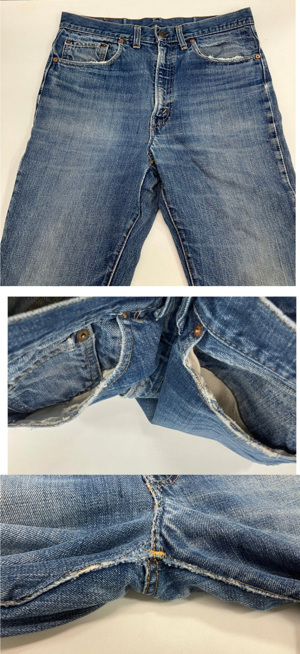 リーバイス Levi's 70's 70年代 517 66前期 ボタン裏2刻印 42TALON ZIPPER VINTAGE ヴィンテージ アメリカ製 MADE IN USA デニム ブルー W33L31 101MB-679