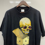 【曜日割引対象外】 ヴィンテージ vintage 90's ラッシュ RUSH 1991 ROLL THE BONES PUSHEAD USA製 Tシャツ ブラック XLサイズ 201MT-4294 VB