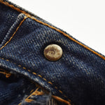 リーバイス Levi's 60's 505 BIG E デカ文字 505 濃紺 耳なし SCOVILL ZIP スコビル 60年代 60s ビッグE レインボーステッチ  不均等V ボタン裏 5 ウエストダブル デニム ブルー 103MB-619