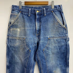 【曜日割引対象外】 カーハート Carhartt デニム ダブルニー ペインター カーゴパンツ ブルー W34サイズ 201MB-1154 VB