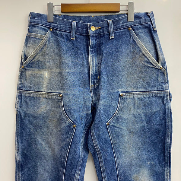 【曜日割引対象外】 カーハート Carhartt デニム ダブルニー ペインター カーゴパンツ ブルー W34サイズ 201MB-1154 VB