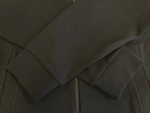 ボス BOSS HUGO BOSS ライトアウター フーディ パーカー 黒 ジャケット ブラック Mサイズ 101MT-3958