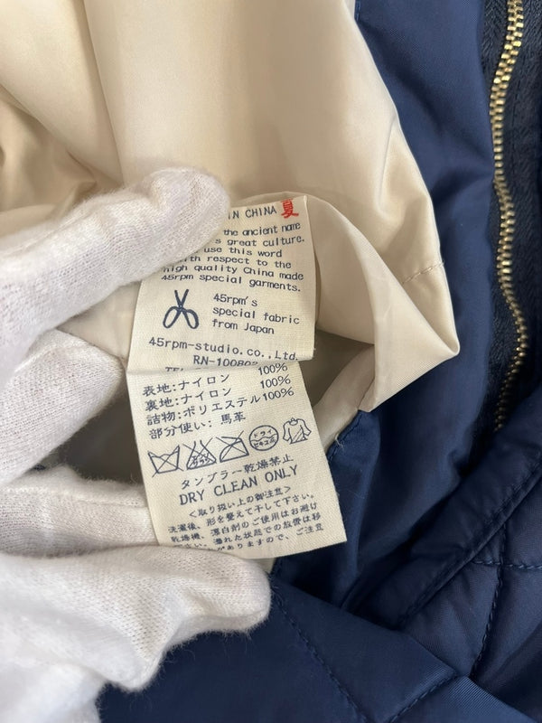 フォーティーファイブアールピーエム 45RPM キルティング 中綿ベスト 紺 ベスト ネイビー サイズ3 101LT-208