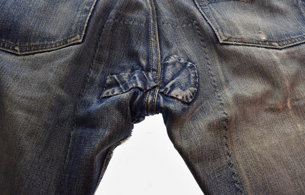 リーバイス Levi's 00's 2004年 501xx 1955年 復刻 USA製 アメリカ限定 ボタンフライ ボタン裏 R リペア デニム ブルー 35/34 103MB-595