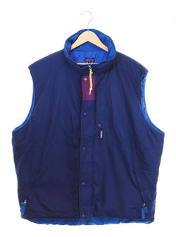 パタゴニア PATAGONIA 90s 90’s ガイドパーカ ベスト 90s 旧タグ オールド 90年代  フルジップ 中綿 ナイロン 85420F2 ベスト ネイビー LLサイズ 103MT-2594