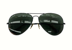 レイバン Ray-Ban AVIATOR LARGE METAL II アビエーター ラージ メタル 2 パイロット サングラス 眼鏡 黒 RB3026 眼鏡・サングラス サングラス ロゴ ブラック 104G-17