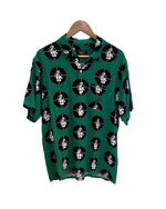 シュプリーム SUPREME ×UNDER COVER ×PUBLIC ENEMY 18SS RAYON SHIRT コラボ アンカバ レーヨンシャツ 緑 半袖シャツ マルチカラー Mサイズ 101MT-5047