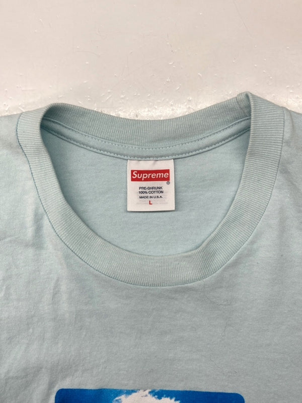 シュプリーム SUPREME 23SS Kurt Cobain Tee Pale Blue カート コバーン Tシャツ ペイル ブルー 半袖 カットソー フォト USA製 青 Tシャツ プリント ブルー Lサイズ 104MT-803