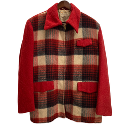 【曜日割引対象外】 ヴィンテージ vintage ~50's シャンハウス shanhouse ウールコート ジャケット レッド 201MT-4712 VB