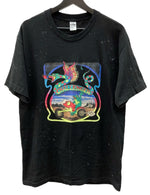 チャレンジャー CHALLENGER 内山幸也コラボ UCCHI BANDANA FROG TEE バンダナ フロッグ カエル 半袖 カットソー クルーネック スピリット ロゴ BLACK 黒 Tシャツ プリント ブラック Lサイズ 104MT-1804