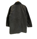 バブアー BARBOUR 90's 90年代 3ワラント BORDER ボーダー ワックス コットン オイルドジャケット コート VINTAGE ヴィンテージ ジャケット ネイビー 101MT-5343