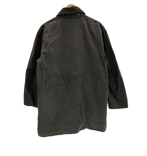 バブアー BARBOUR 90's 90年代 3ワラント BORDER ボーダー ワックス コットン オイルドジャケット コート VINTAGE ヴィンテージ ジャケット ネイビー 101MT-5343