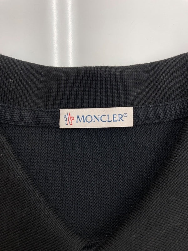 モンクレール MONCLER MAGLIA POLO MANICA CORTA マグリア ポロ マニカ コルタ ポロシャツ 半袖 ワッペン 刺繍 黒 D20918304200 84556 半袖ポロシャツ ロゴ ブラック Sサイズ 104MT-1645