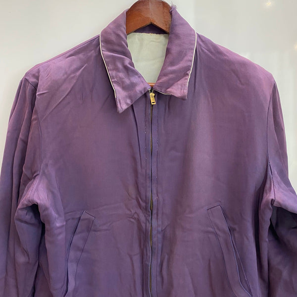 【曜日割引対象外】 ヴィンテージ vintage 50's ギャバジン リバーシブル CONMARジッパー ジャケット パープル Mサイズ 201MT-4787 VB