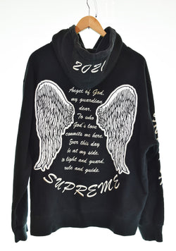 シュプリーム SUPREME 21AW Guardian Hooded Sweatshirt ガーディアン ワッペン スウェットパーカー  パーカ ブラック Lサイズ 103MT-3432