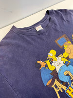 ヴィンテージ vintage 00s ©2001 ザ シンプソンズ THE SIMPSONS Hangin' with the HOMEY US古着 キャラT Tシャツ ネイビー Lサイズ 101MT-4532