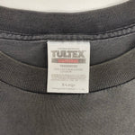 【曜日割引対象外】 ヴィンテージ vintage 90's プラスティック PLASTIK クレイジーカット TULTEX アニメ Tシャツ ブラック XLサイズ 201MT-4594 VB