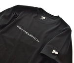 ヨウジ ヤマモト YOHJIYAMAMOTO × NEWERA ニューエラ 20ss 100周年記念 コラボ YOHJI  HN-T77-877 3 Tシャツ ブラック 103MT-2538