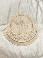 モンクレール MONCLER 17年 BAGAUD リバーシブル ダウンコート ボア DOWN COAT BOA 刺繍 IVORY アイボリー WHITE 白 F20931C51970 C0525 コート ロゴ ホワイト SIZE1 104LT-71