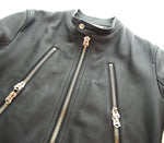 サルートヘルム SALUTE HELM  シングル ライダースジャケット 黒 46 ジャケット ブラック 103MT-2167